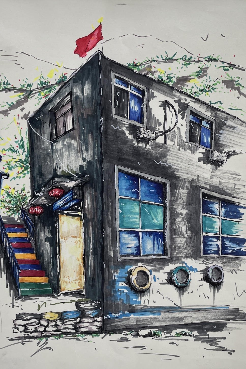 高玉趁《青山高筑》.jpg 高玉趁《青山高筑》.jpg